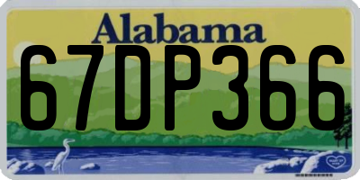 AL license plate 67DP366