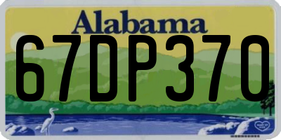 AL license plate 67DP370