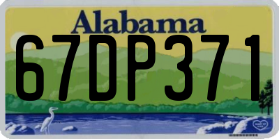 AL license plate 67DP371