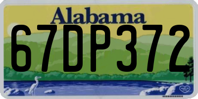 AL license plate 67DP372