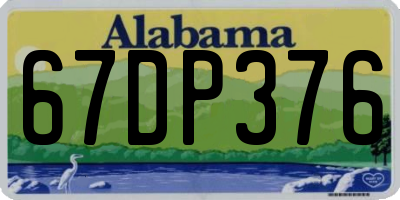 AL license plate 67DP376