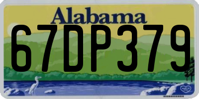 AL license plate 67DP379