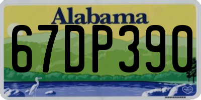 AL license plate 67DP390