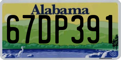 AL license plate 67DP391