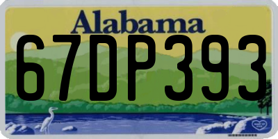 AL license plate 67DP393