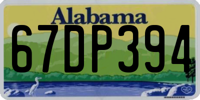 AL license plate 67DP394