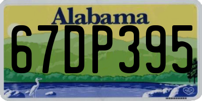 AL license plate 67DP395