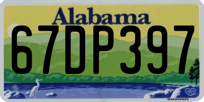 AL license plate 67DP397