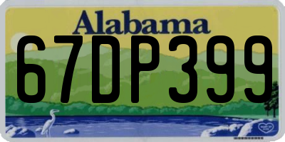 AL license plate 67DP399