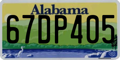 AL license plate 67DP405