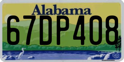 AL license plate 67DP408