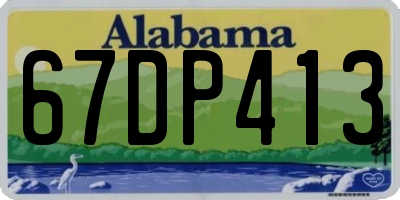 AL license plate 67DP413