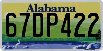 AL license plate 67DP422