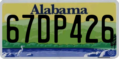 AL license plate 67DP426