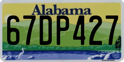 AL license plate 67DP427