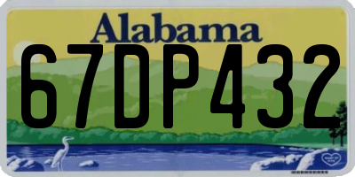 AL license plate 67DP432