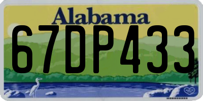 AL license plate 67DP433