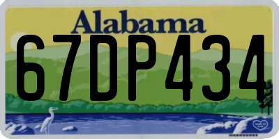 AL license plate 67DP434