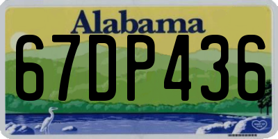 AL license plate 67DP436