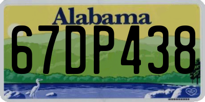 AL license plate 67DP438