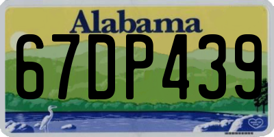 AL license plate 67DP439