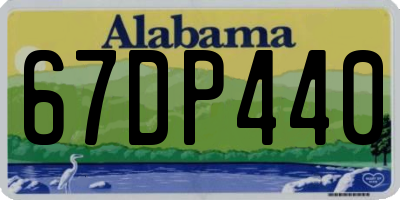 AL license plate 67DP440