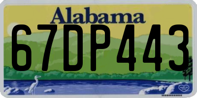 AL license plate 67DP443