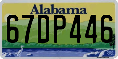 AL license plate 67DP446