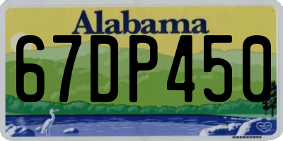 AL license plate 67DP450