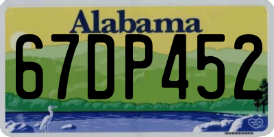 AL license plate 67DP452