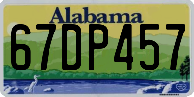 AL license plate 67DP457