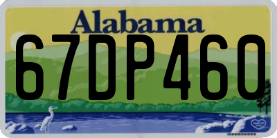 AL license plate 67DP460