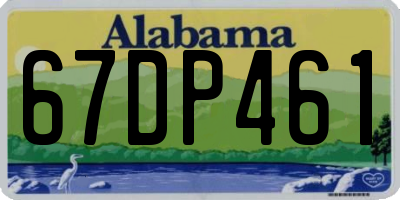 AL license plate 67DP461