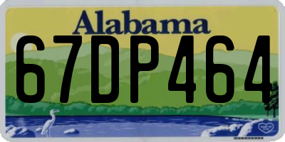 AL license plate 67DP464