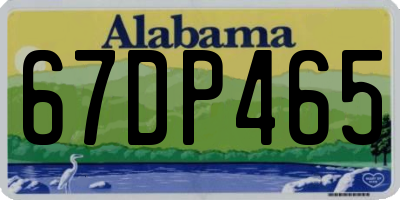 AL license plate 67DP465