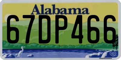 AL license plate 67DP466