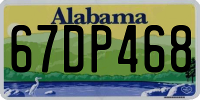 AL license plate 67DP468