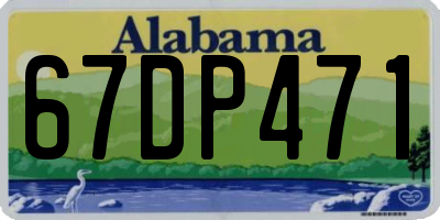 AL license plate 67DP471