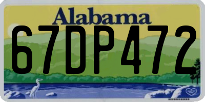 AL license plate 67DP472