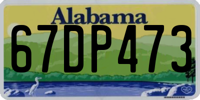 AL license plate 67DP473