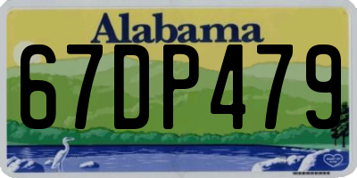 AL license plate 67DP479