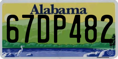 AL license plate 67DP482