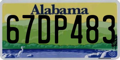 AL license plate 67DP483