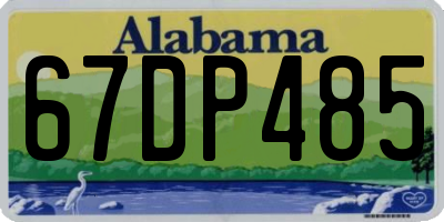 AL license plate 67DP485