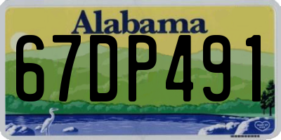 AL license plate 67DP491