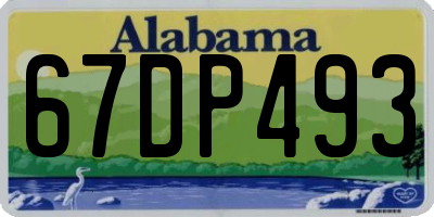 AL license plate 67DP493