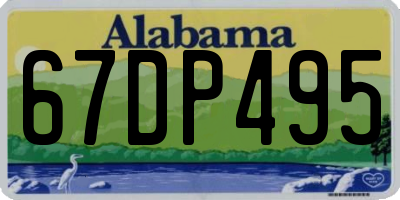 AL license plate 67DP495