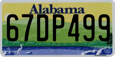 AL license plate 67DP499