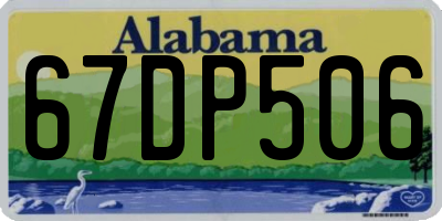 AL license plate 67DP506