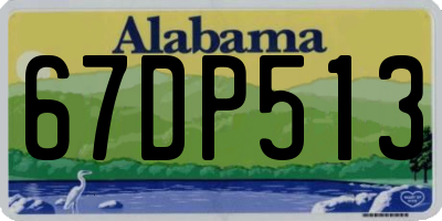 AL license plate 67DP513